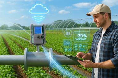 چطور با نصب یک فلومتر هوشمند، مصرف آب مزرعه‌تان را تا ۳۰٪ کاهش دهید؟